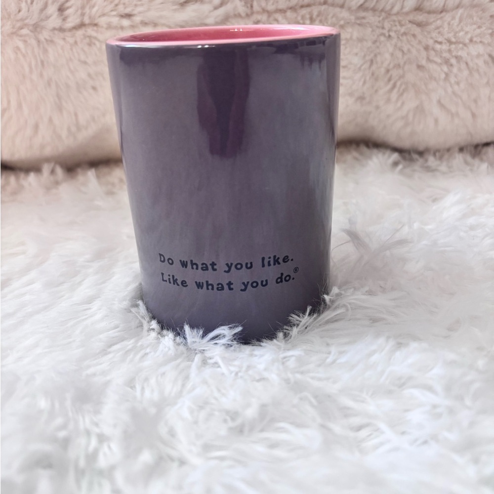 Life Is Good Pink and Purple Vase - Picture 2 of 6